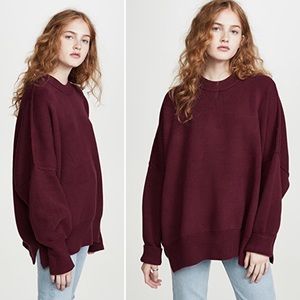 NEW Free People Easy Street Tunic in Pomegranate